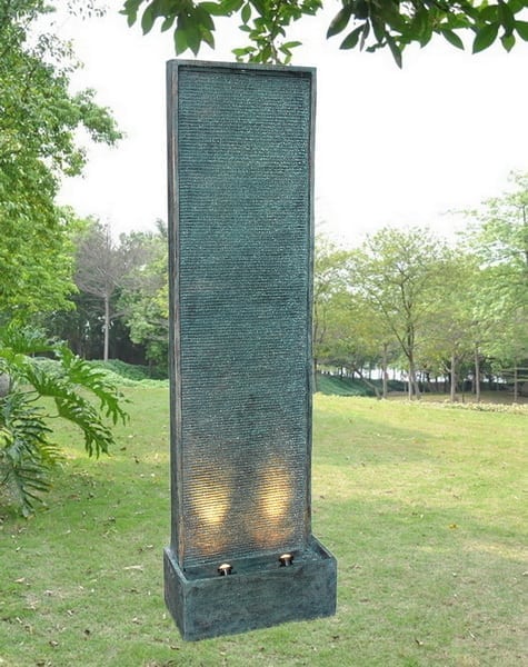 Outdoor Water Wall Led Lights, Tall Outdoor Water Fountains