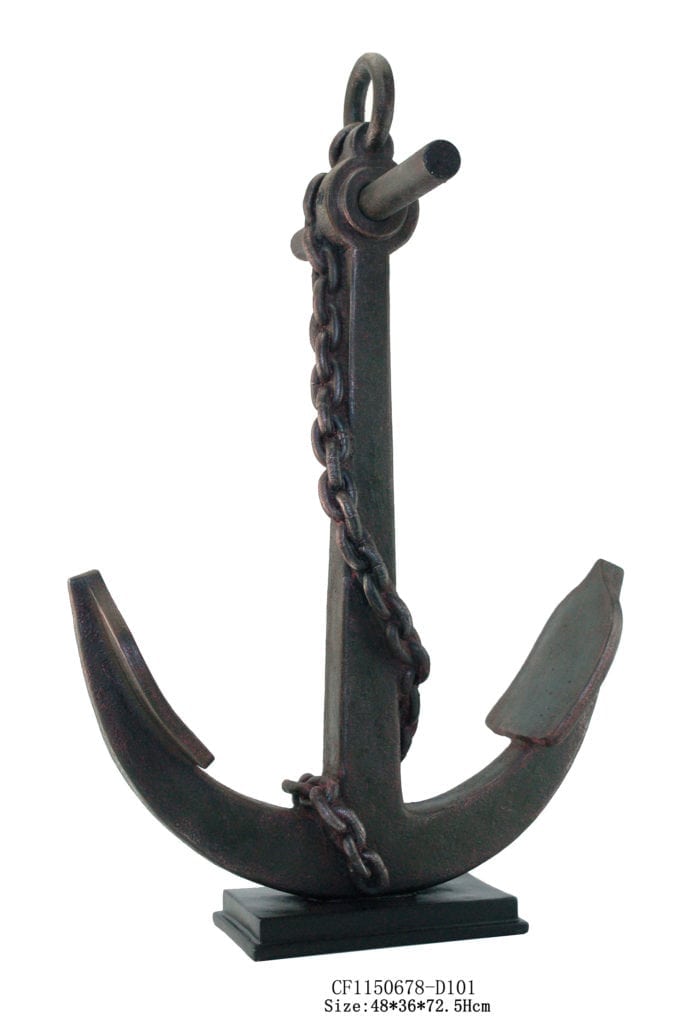 Brass Anchor Vintage Design Home Office Vintage Decor Ornament