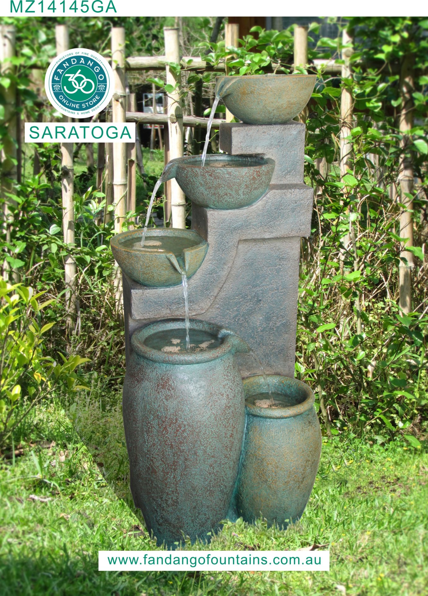SARATOGA Designer Water Feature - Fandango Fountains