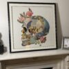 Bohemio Art Decor Skull Collage Pic Black Frame Unique Design 2019 NEW - Image 3