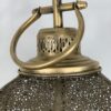 Tall Metal Lantern Candle Holder Moorish Spanish Design with 3 hanging glasses - Image 4