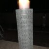Tall Metal Lantern Candle Holder Silver Moorish Spanish Design with Top Glass - Image 4