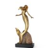 SIRENAS Set 4 Mermaids Gold & Stone Earthy Colours - Image 3