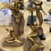 SIRENAS Set 4 Mermaids Gold & Stone Earthy Colours