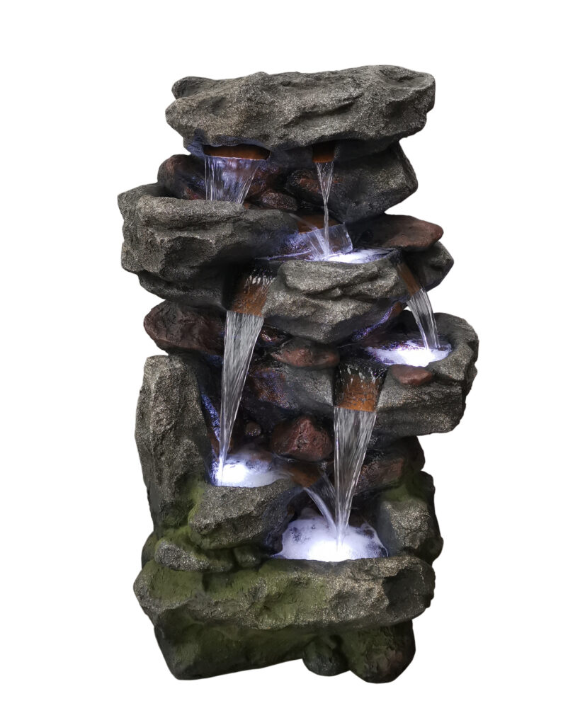 Yoshimite Falls Cascading Rock Fountain - Fandango Fountains