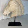 Cheval Horse Head in Marble Finish on Metal Stand - Image 5