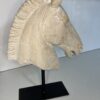 Cheval Horse Head in Marble Finish on Metal Stand - Image 8